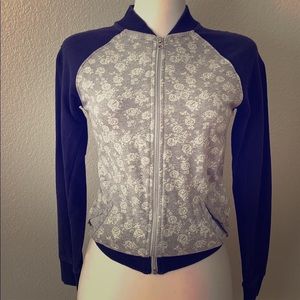 Polo Navi blue/gray zipper sweater